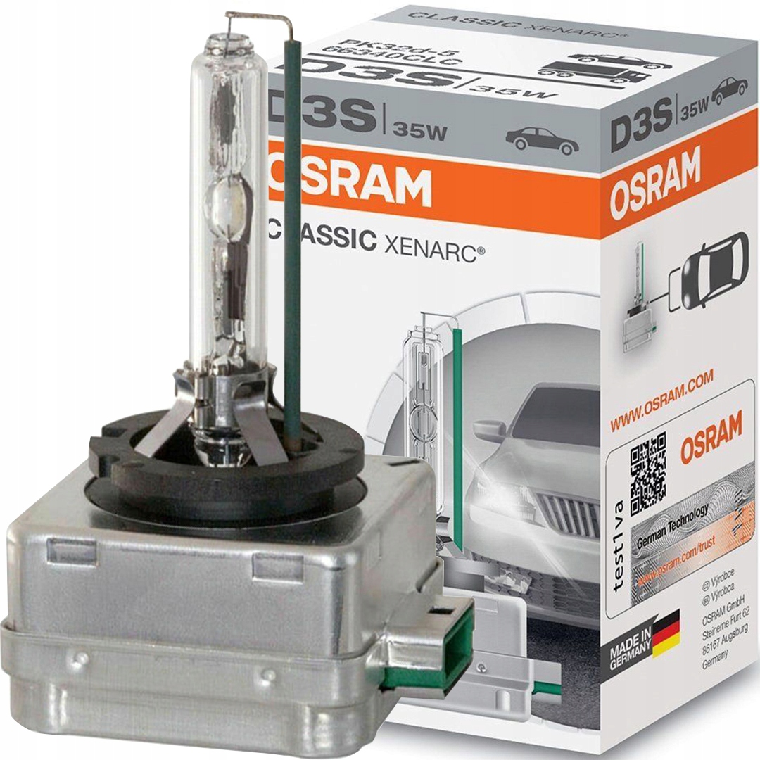  Osram XENARC ORIGINAL D3S HID, ampoule de phare au xénon,  66340, boîte en carton pliable (1 pièce)