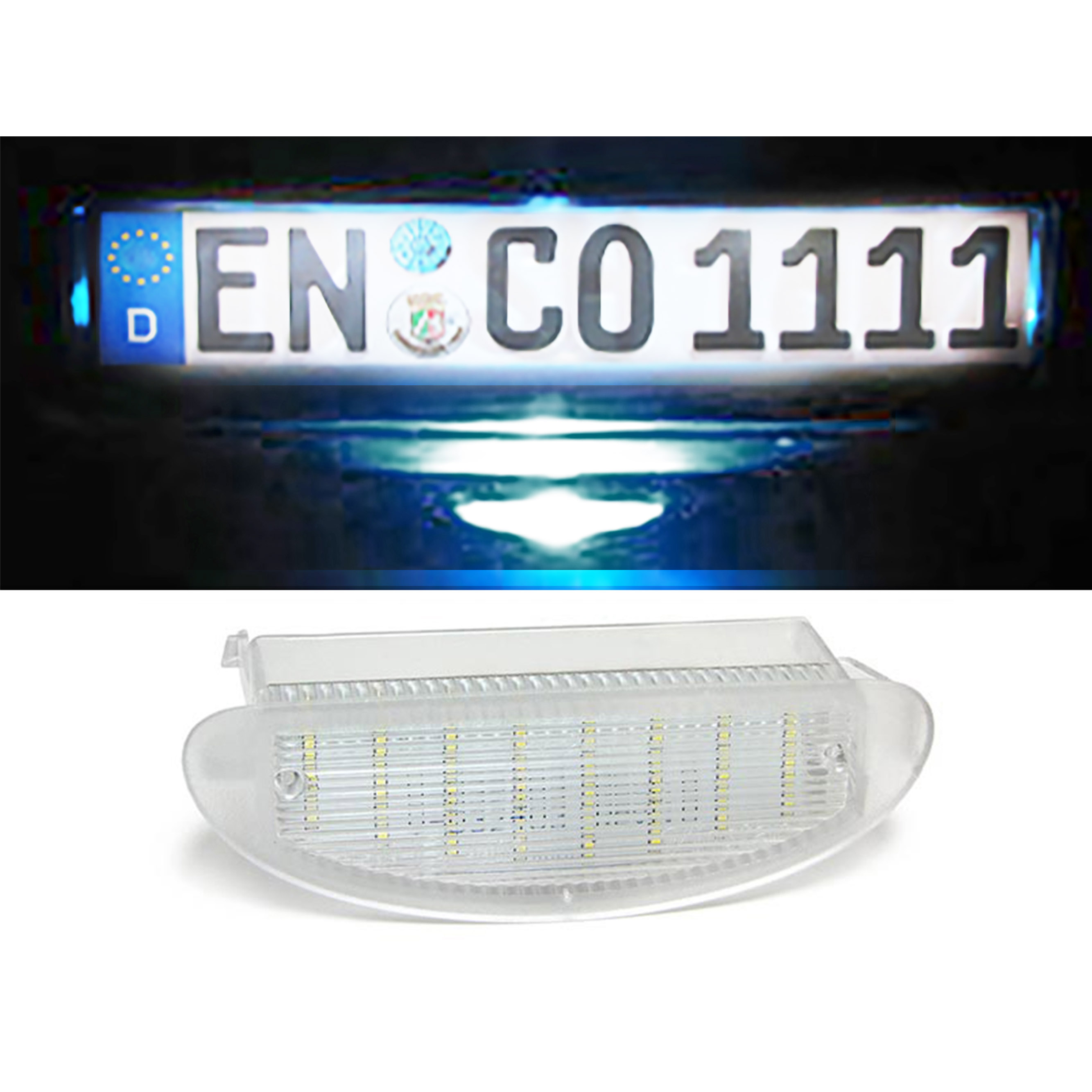 Eclairage de plaque d'immatriculation, Ampoules conçues pour Renault Twingo  Clio Megane Lagane avec 18pcs LED - Cdiscount Auto