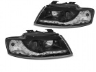 2 Phares avant AUDI A4 cab (B6) 02-06 - Devil eyes LED - Noir