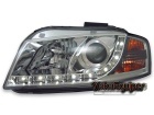 2 Phares avant Audi A3 8P Devil Eyes LED - Chrome