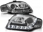 2 Phares devil eyes LED AUDI A4 B7 (8E) 04-07 - Chrome