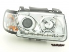 2 Phares avant VW Polo (6N) Devil Eyes LED - Chrome