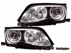 2 Phares avant BMW E46 Berline Angel Eyes - Chrome