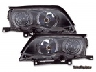 2 Phares avant CCFL BMW E46 Berline Angel Eyes - Noir