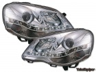 2 Phares avant VW Polo (9N3) Devil Eyes LED - Chrome