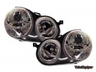 2 Phares avant VW Polo (9N) Angel Eyes - Chrome