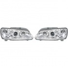 2 Phares avant Peugeot 106 Angel Eyes 96-03 - Chrome