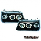 2 Phares avant Peugeot 205 Angel Eyes 90+ - Noir