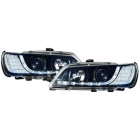 2 Phares devil eyes LED pour Peugeot 306 - 93-97 - Noir