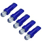 5x Ampoule T5 LED - Culot W1.2W - Bleu