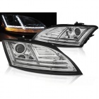 2 Phares xenon AUDI TT 8J phase 2 10-14 - look Matrix LED - Chrome