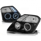 2 Phares angel eyes LED Citroen C2 -03-10 - Noir