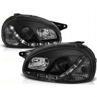 2 Phares avant Opel Corsa B 93-00 devil eyes - Noir