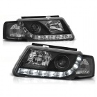 2 Phares avant VW Passat B5 (3B) Devil Eyes LED R87 - Noir