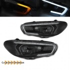 2 Phares avant VW Scirocco Devil  LED dynamiques 08-14  - Noir