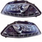 2 Phares SEAT Ibiza 02-08 - Feux jour LED - Chrome