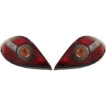 Paire de feux phares Peugeot 207 06-12 angel eyes noir (380