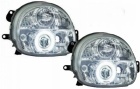 2 Phares avant angel eyes ccfl Renault Twingo 93-07 - Chrome